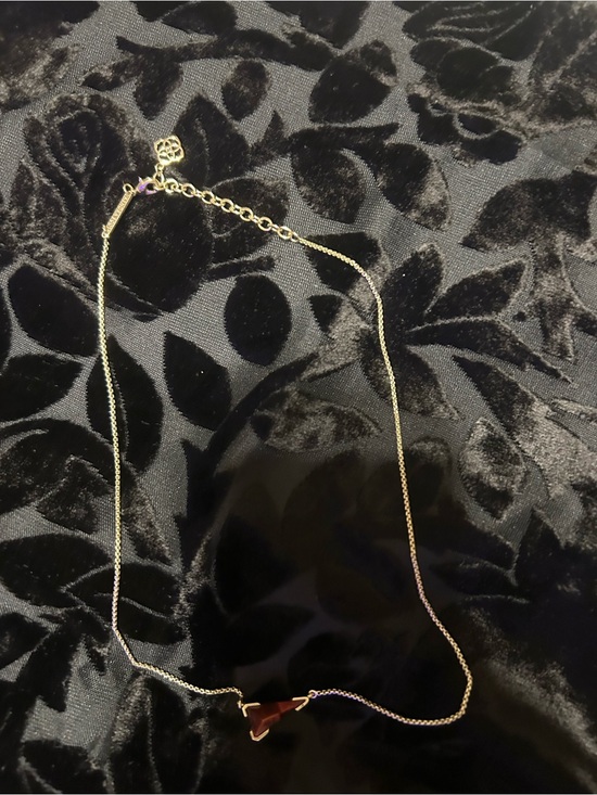 Kendra Scott Jewelry - Kendra Scott silver Necklace with Brown Tooth Pendant